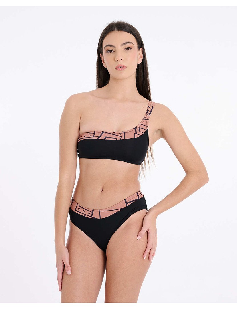 Cuecas Biquíni Braguita Paros Preto