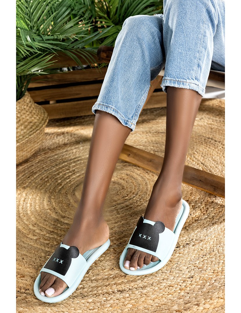 Chinelos de Borracha Senhora Azul