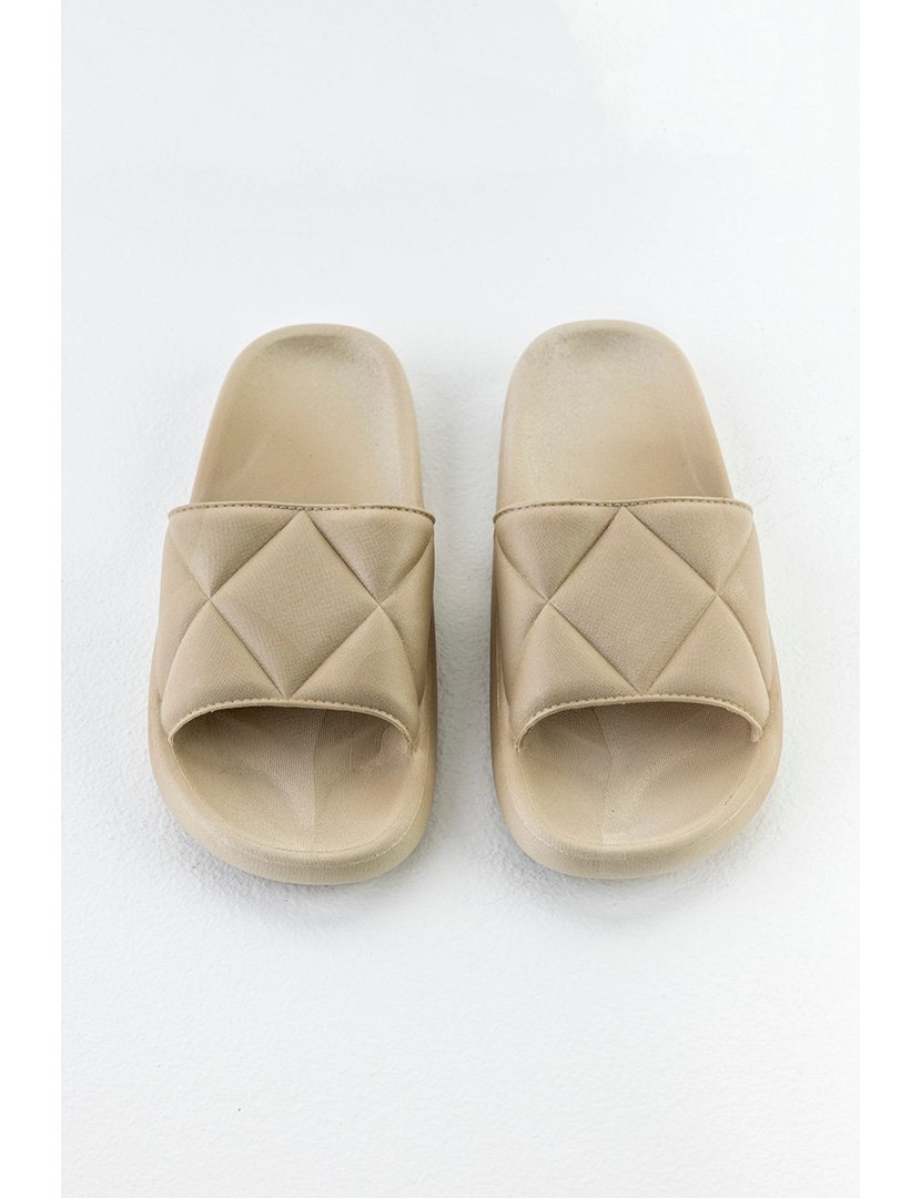 Chinelos de Borracha Senhora Castanho Claro