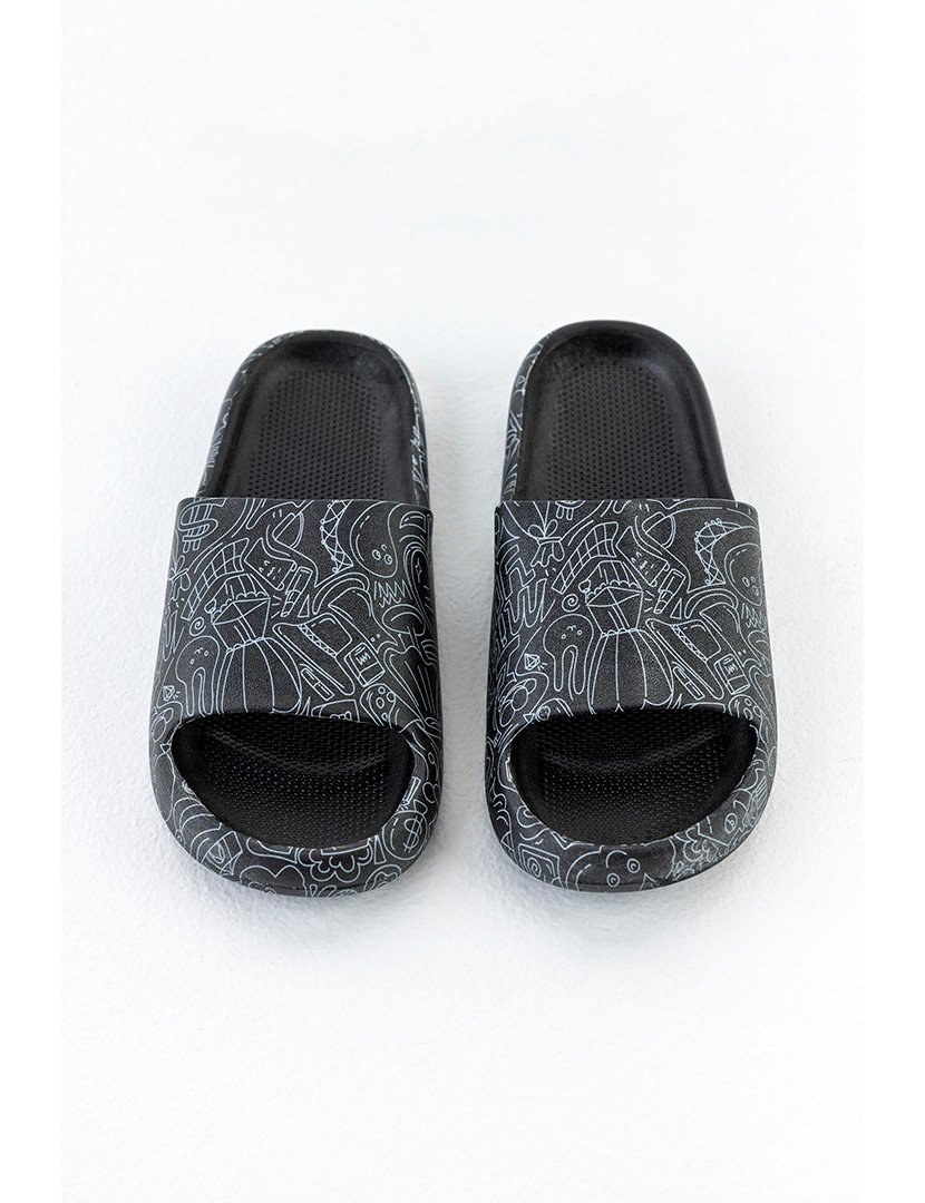 Chinelos de Borracha Senhora Preto