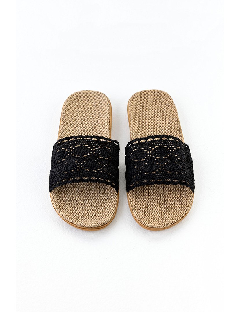 Chinelos Boho Senhora Preto