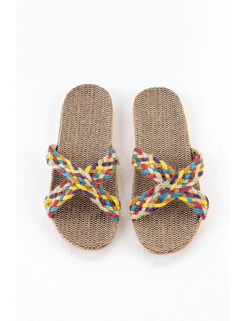 Chinelos Boho Senhora Multicolorido