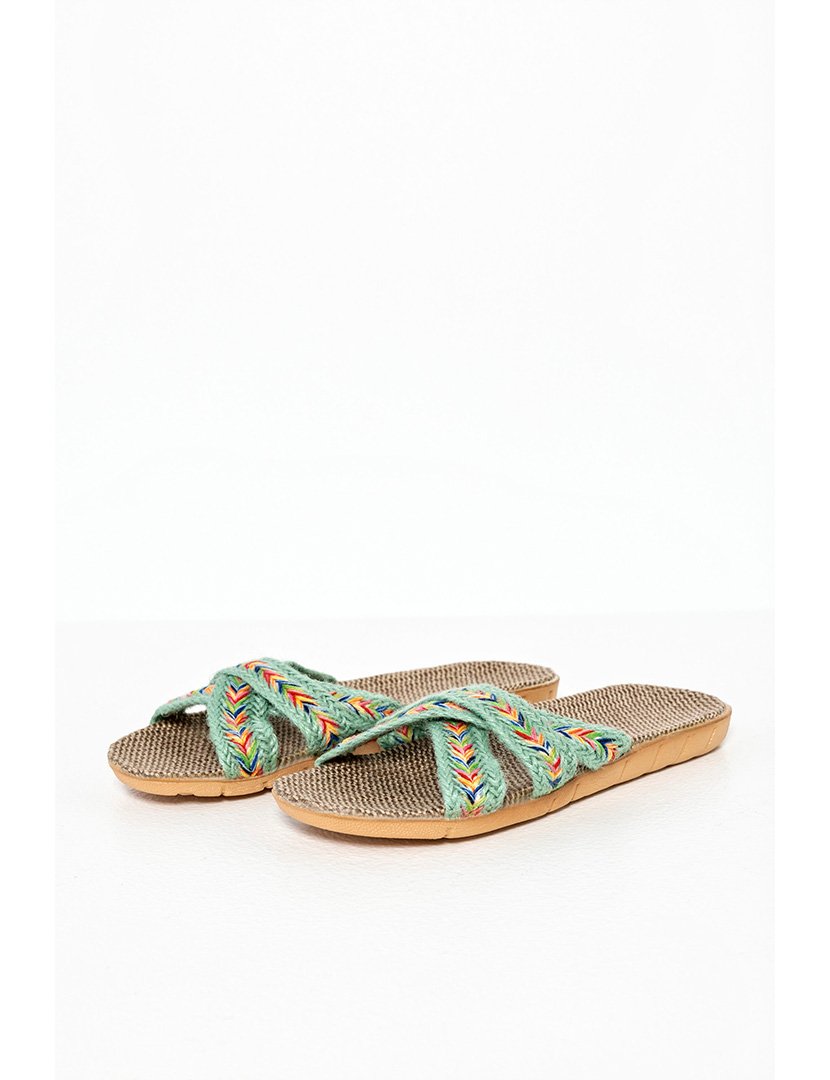 Chinelos Boho Senhora Verde