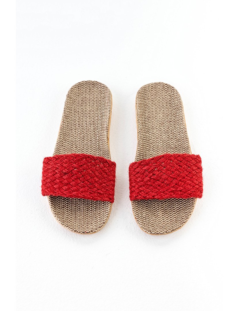 Chinelos Boho Senhora Vermelho