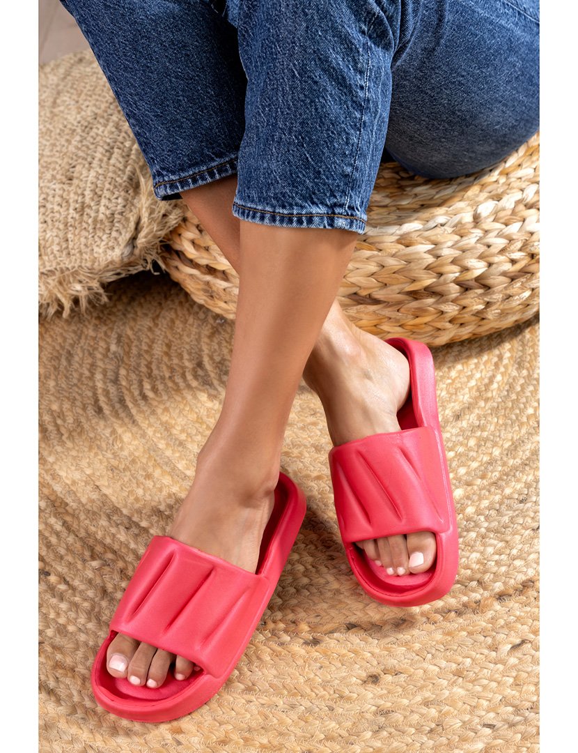 Chinelos de Borracha Senhora Vermelho