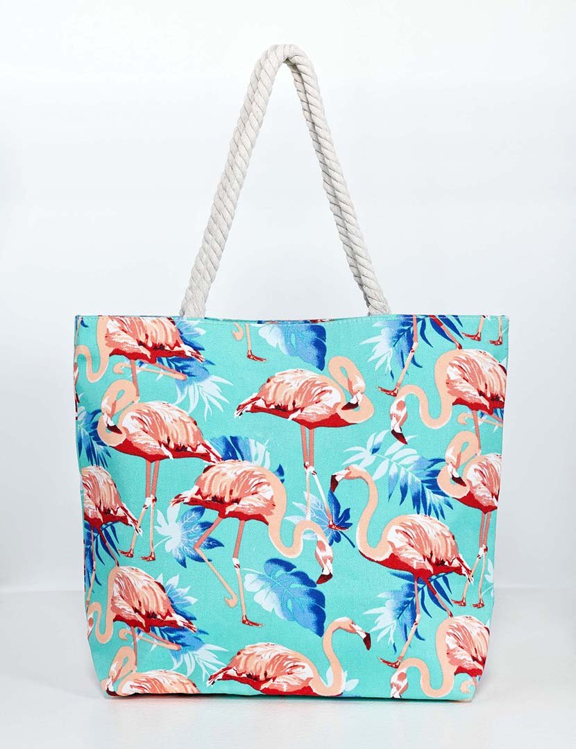 Mala de praia multicolorida