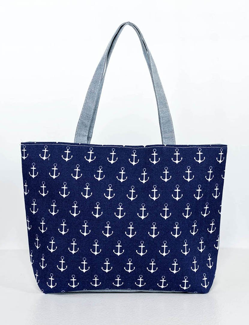 Mala de praia multicolorida