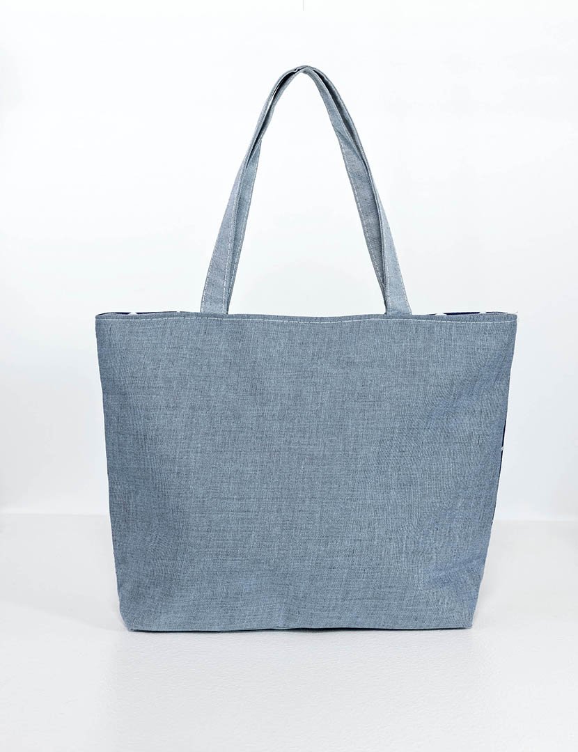 Mala de praia multicolorida