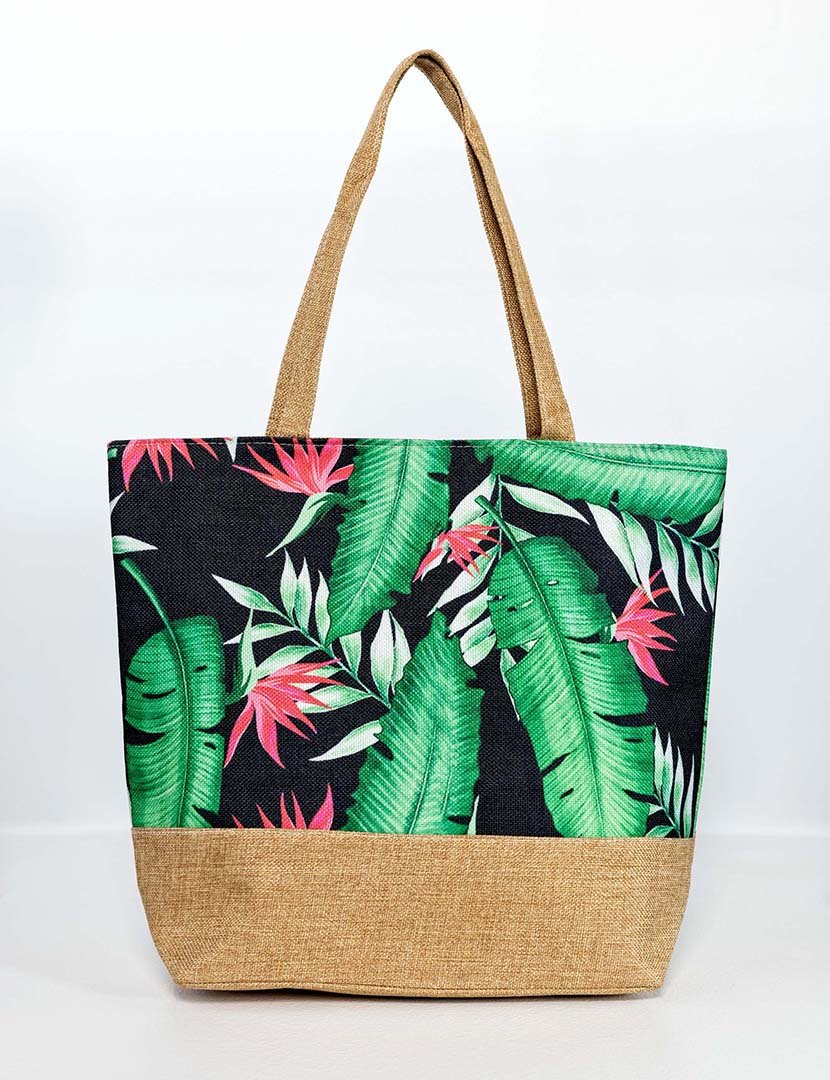 Mala de praia multicolorida