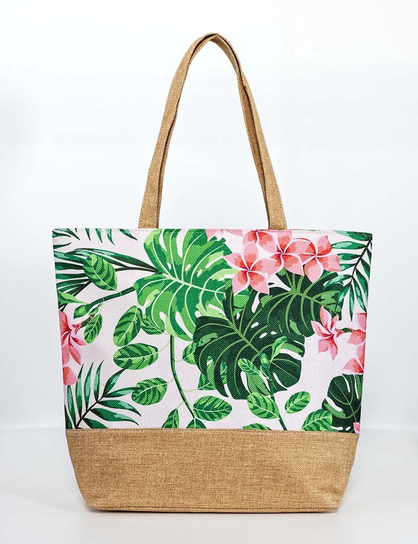 Mala de praia multicolorida