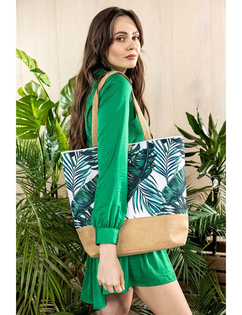 Mala de praia multicolorida