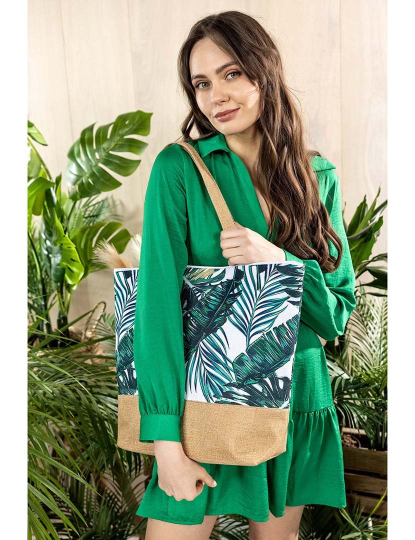 Mala de praia multicolorida