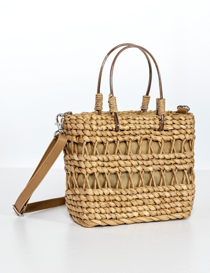 Mala de palha castanha