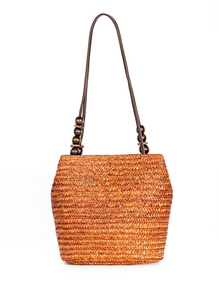 Mala de palha castanha