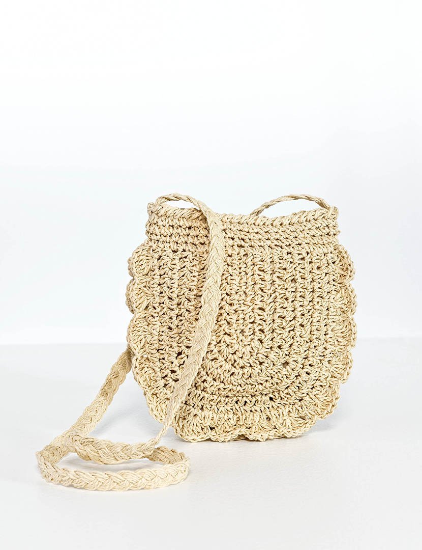 Mala de palha castanha clara