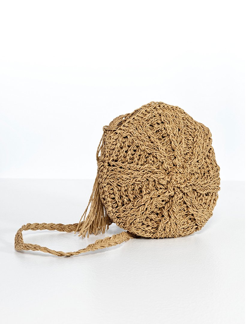 Mala de palha castanha