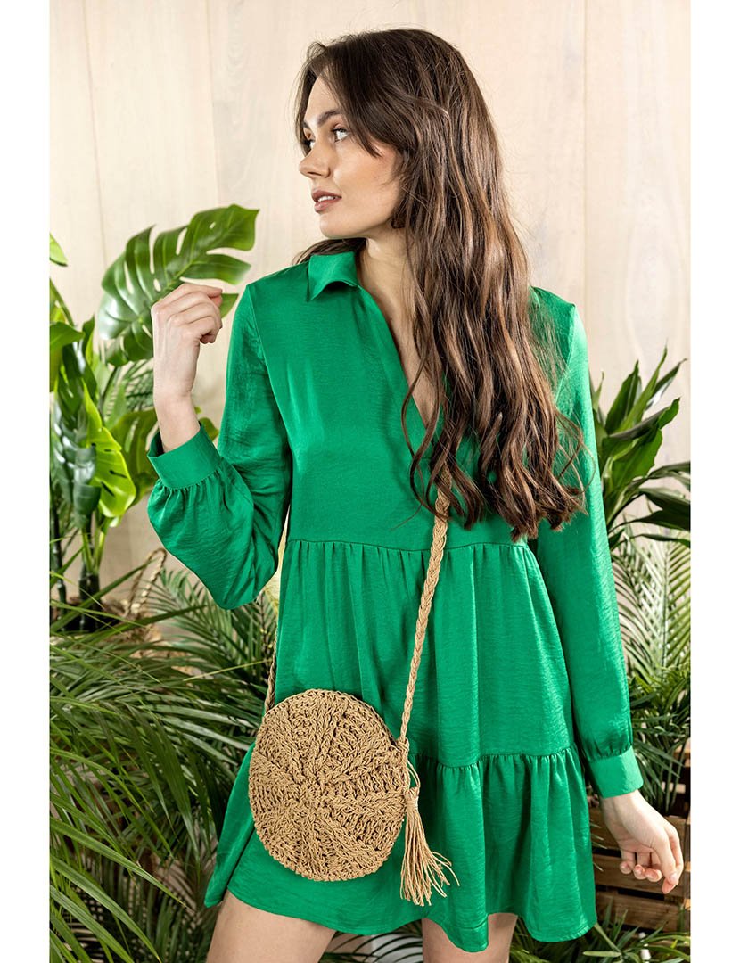 Mala de palha castanha