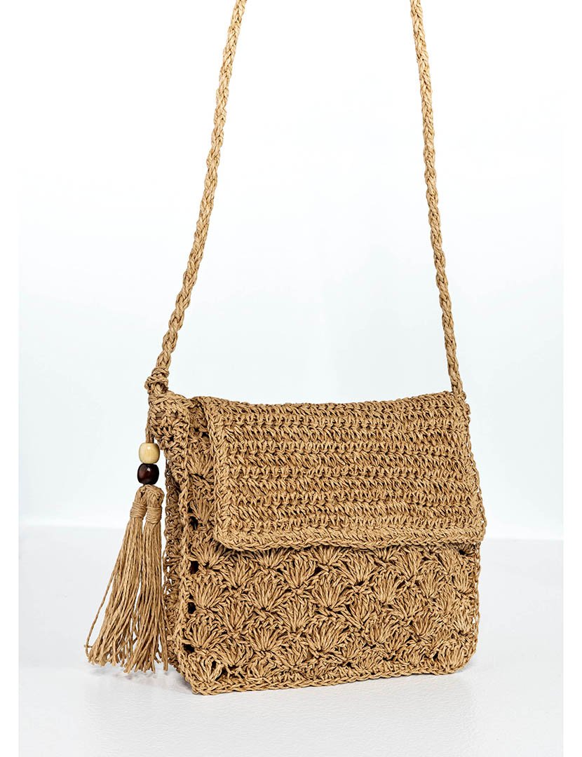 Mala de palha castanha