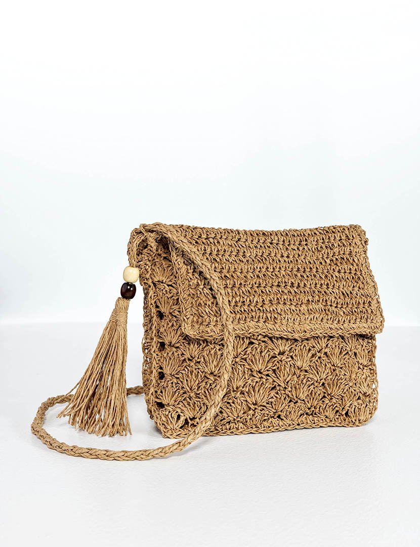 Mala de palha castanha