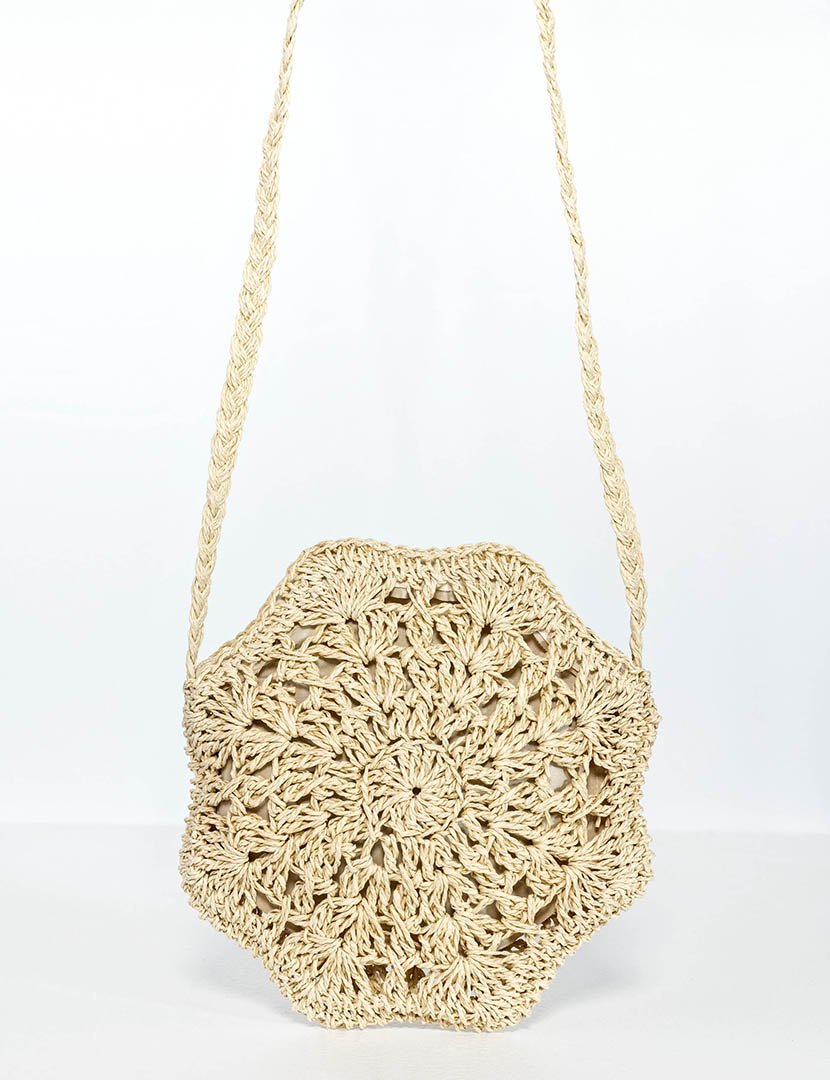 Mala de palha castanha clara