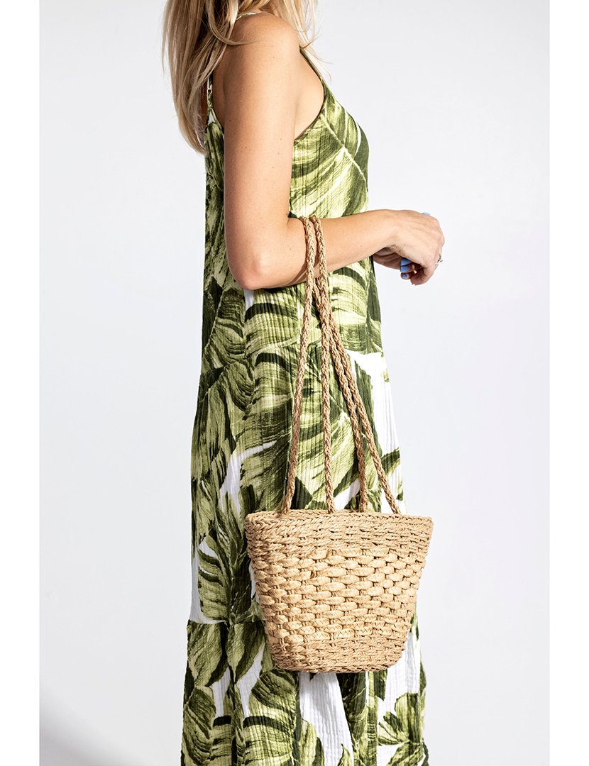 Mala de palha castanha