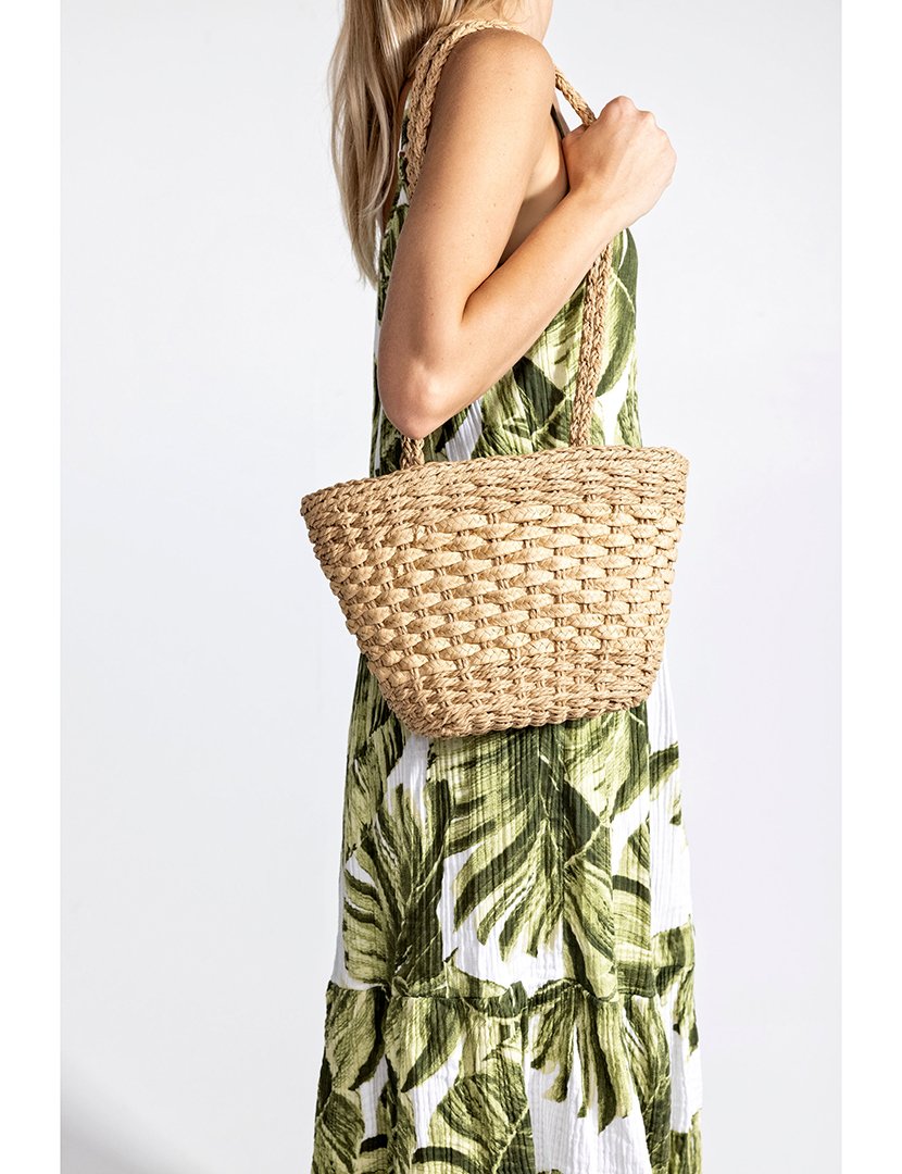 Mala de palha castanha