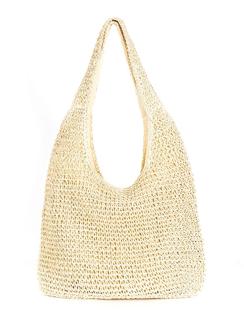 Mala de palha castanha clara