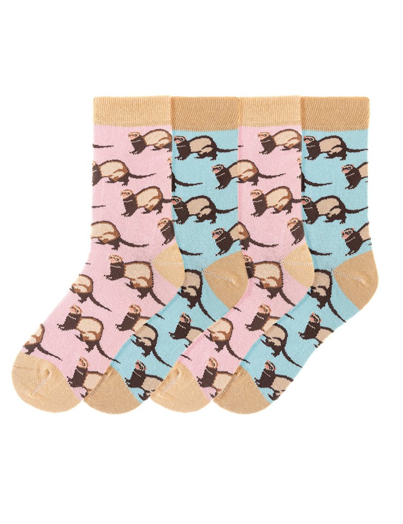 4 Pares de Meias multicoloridos