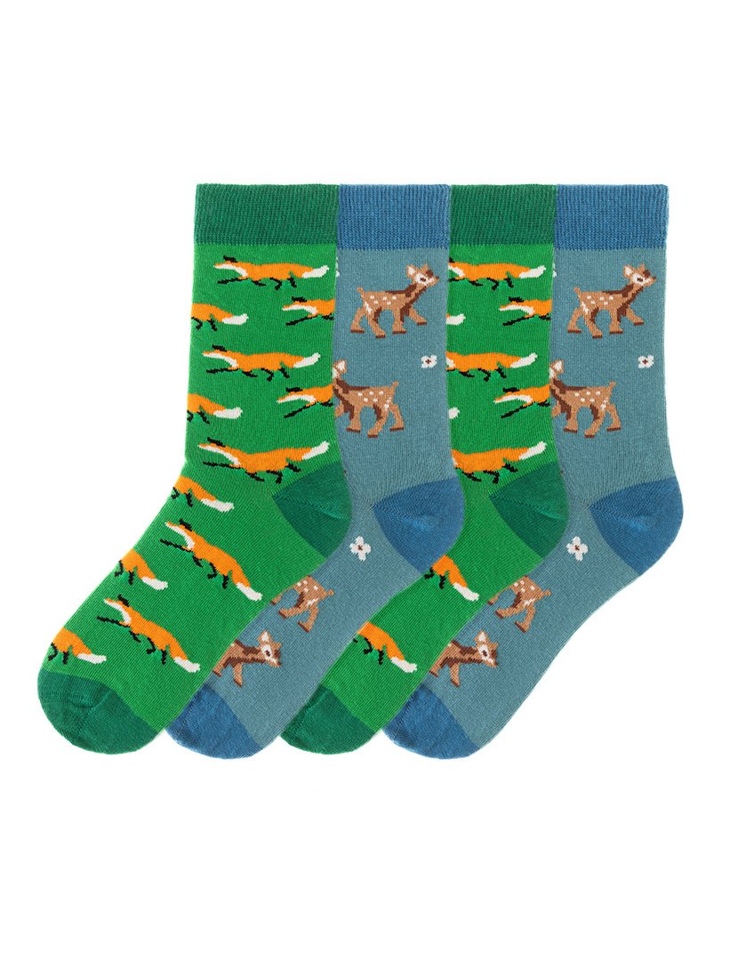 4 Pares de Meias multicoloridos