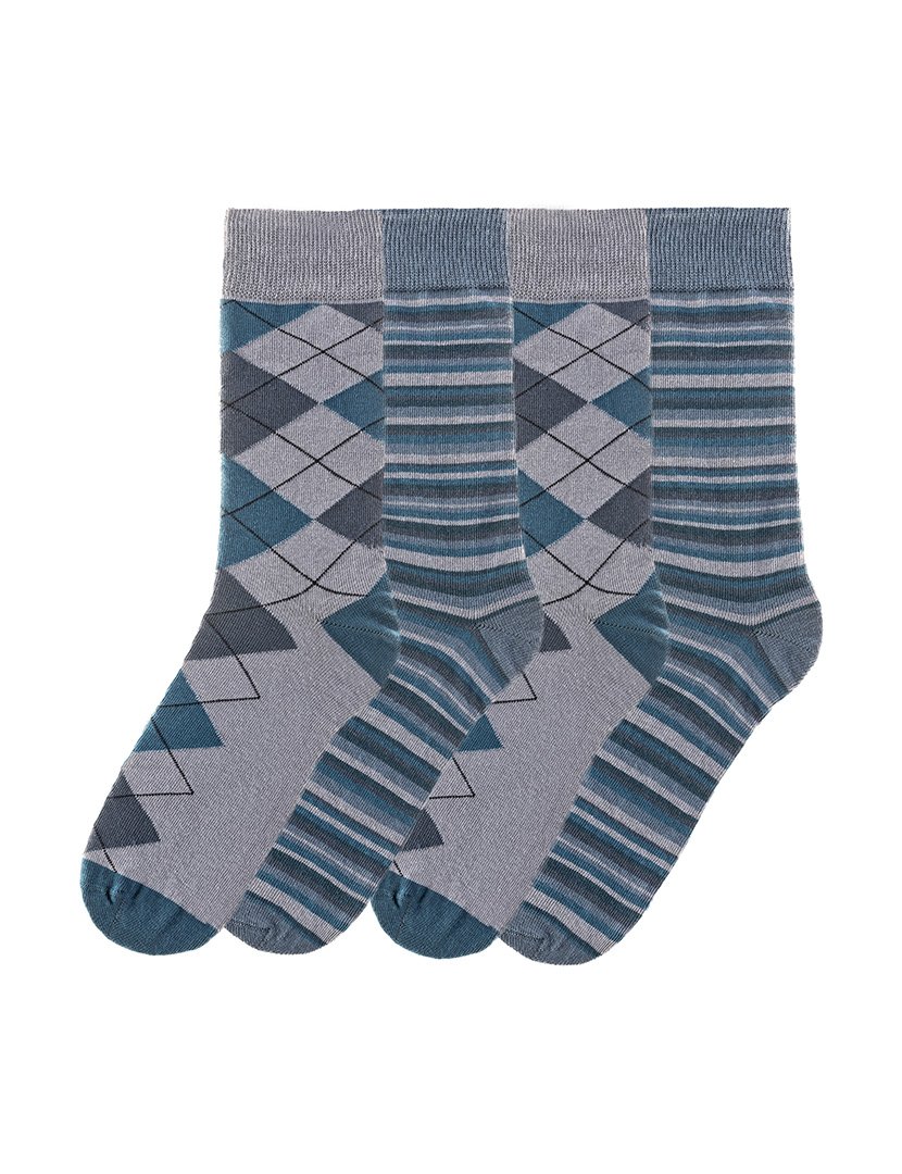 4 Pares de Meias multicoloridos