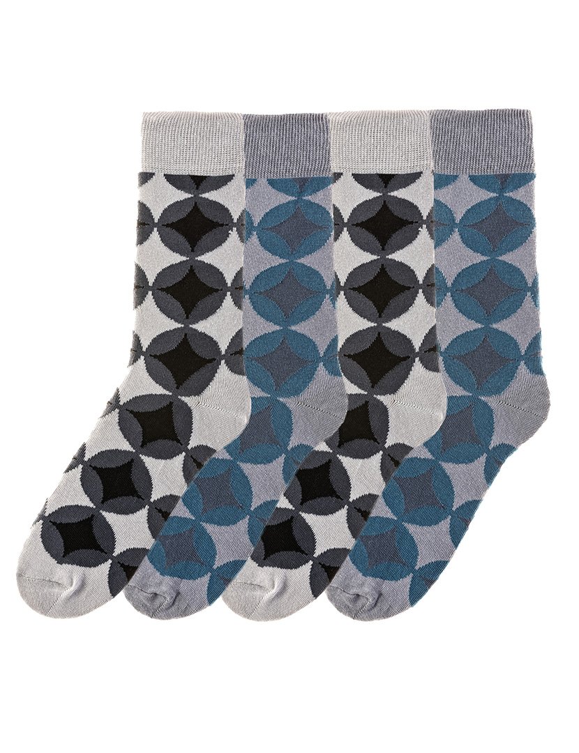 4 Pares de Meias multicoloridos