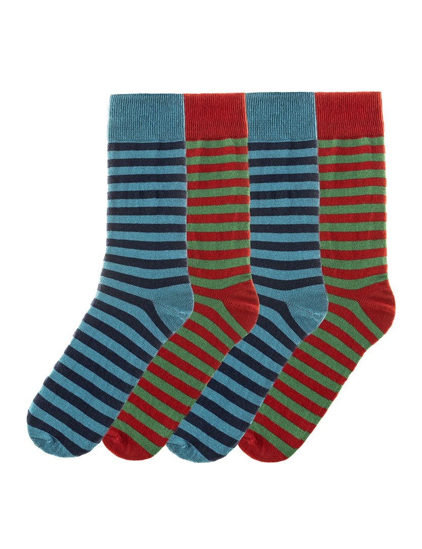 4 Pares de Meias multicoloridos