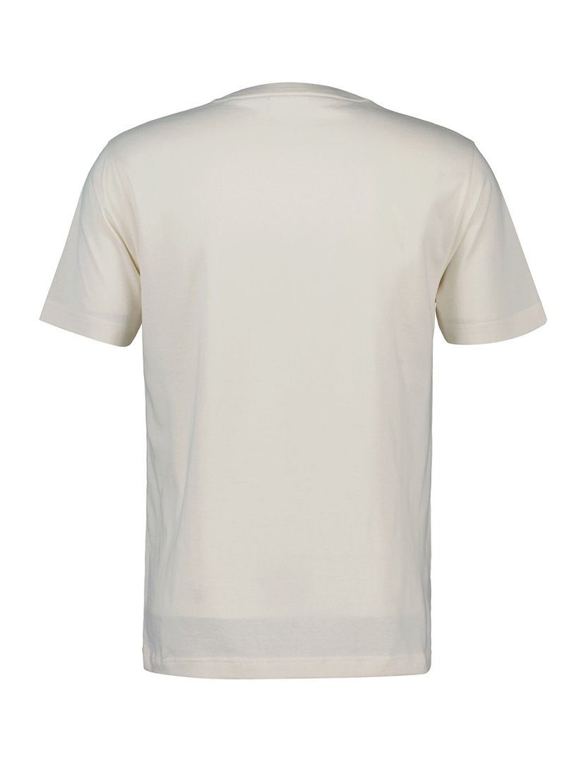 T-shirt Gráfica Bege