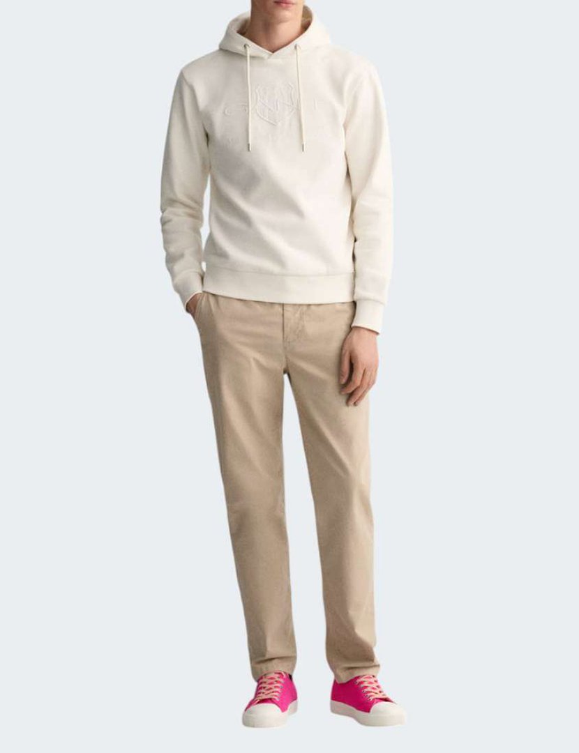 Sweatshirt Embossed Bege