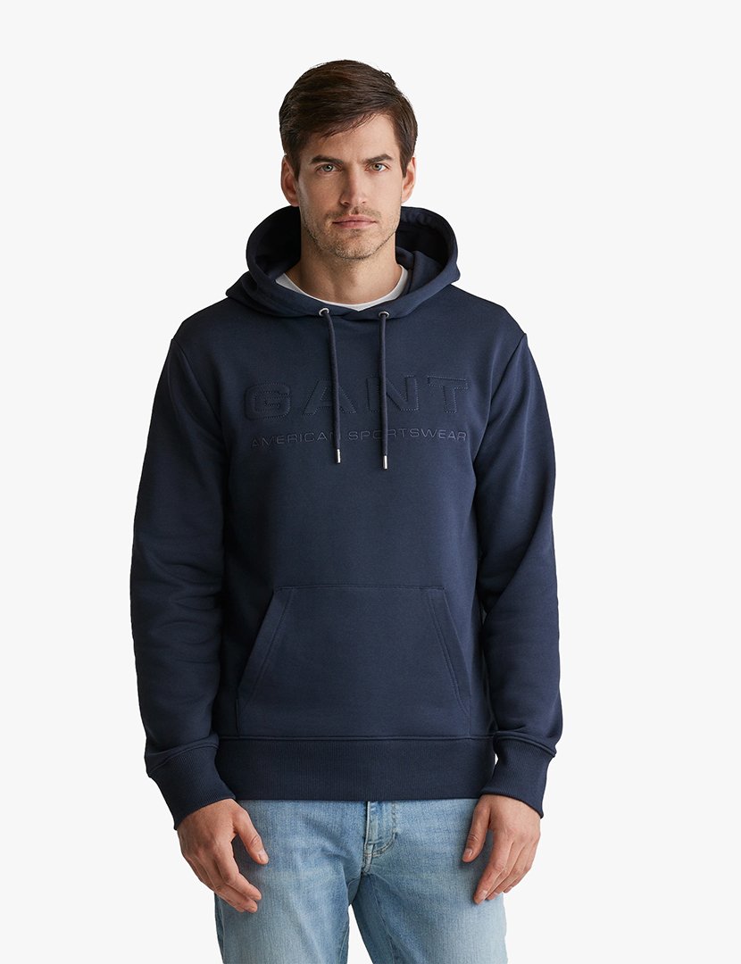 Sweatshirt Embossed Azul