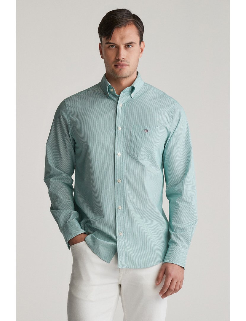 Camisa de manga comprida riscas Amarelo