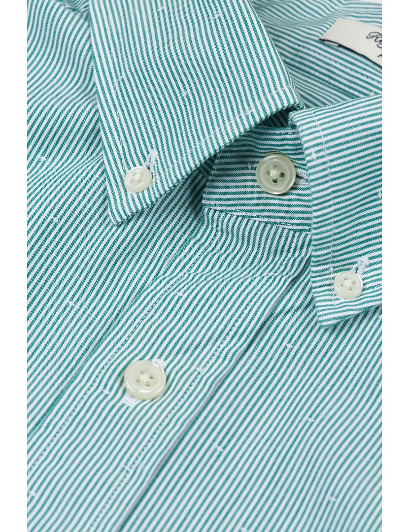 Camisa de manga comprida riscas Amarelo