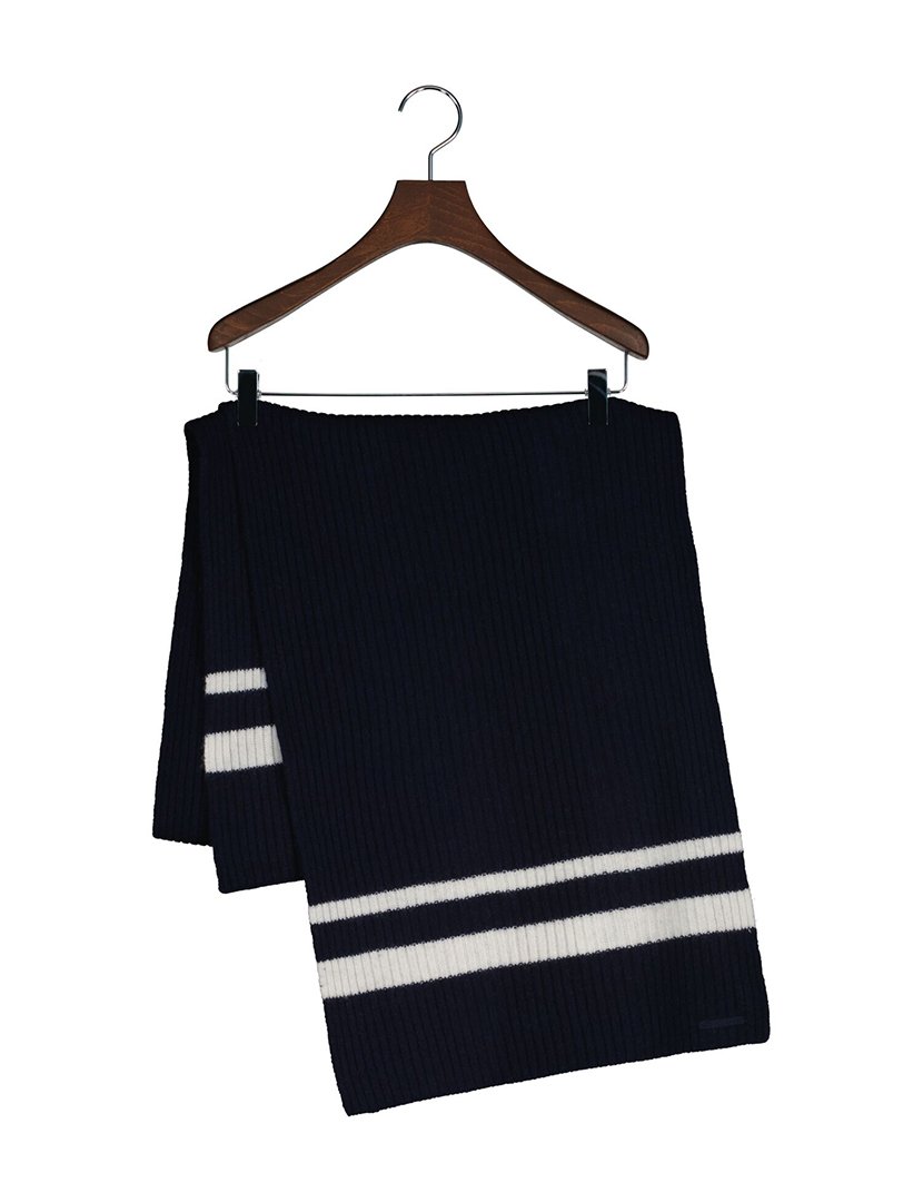 Cachecol de lã Azul