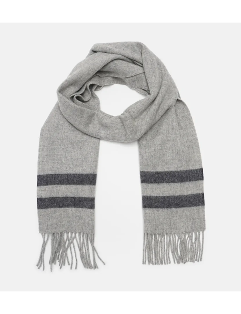 Cachecol de lã Cinzento