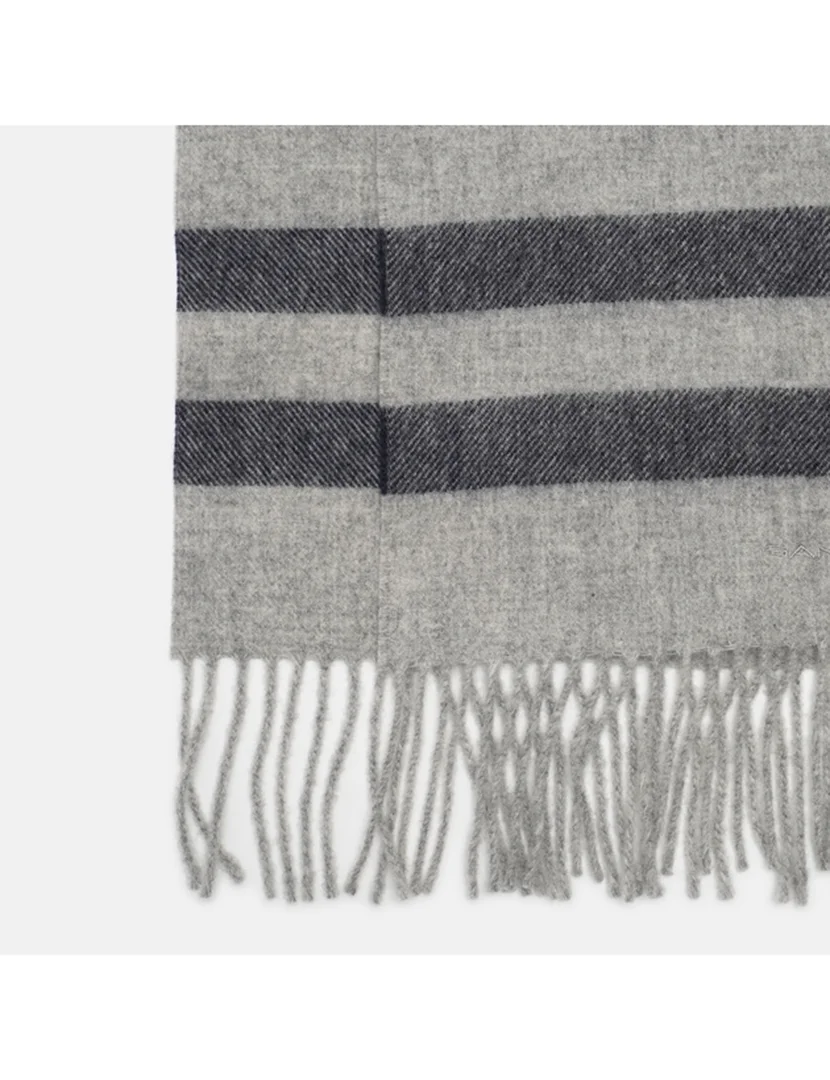 Cachecol de lã Cinzento