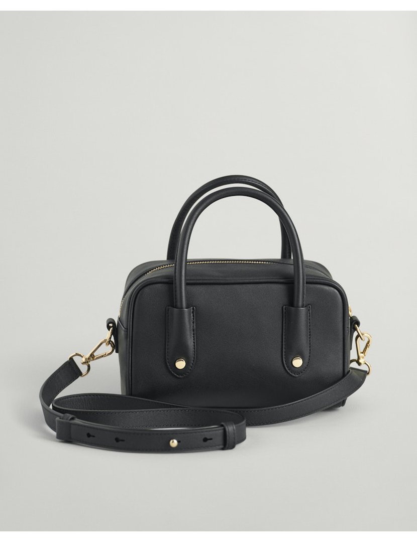 Mini Bolsa Iconic de pele Preto