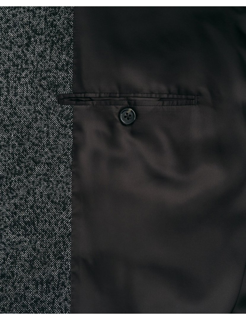 Sobretudo de lã relaxed fit Preto