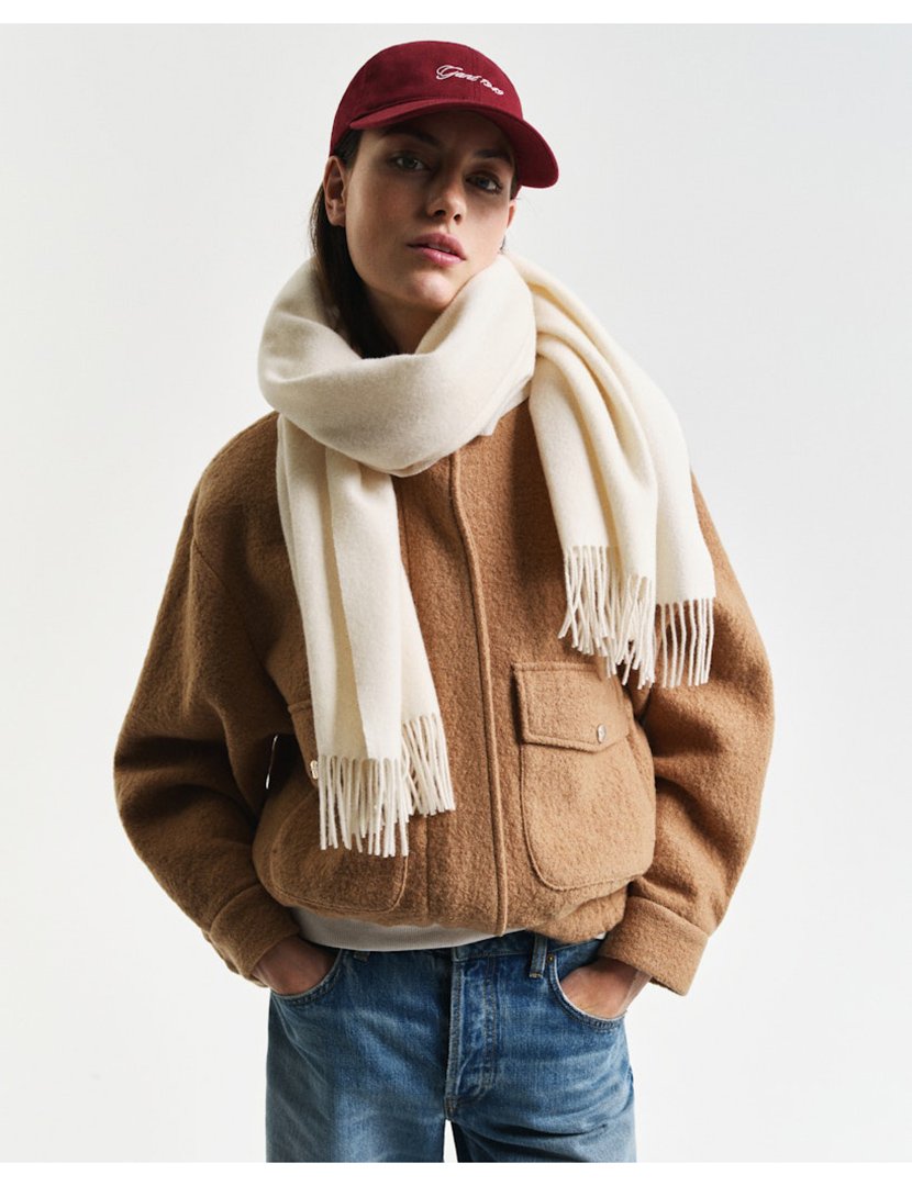 Cachecol de lã Bege