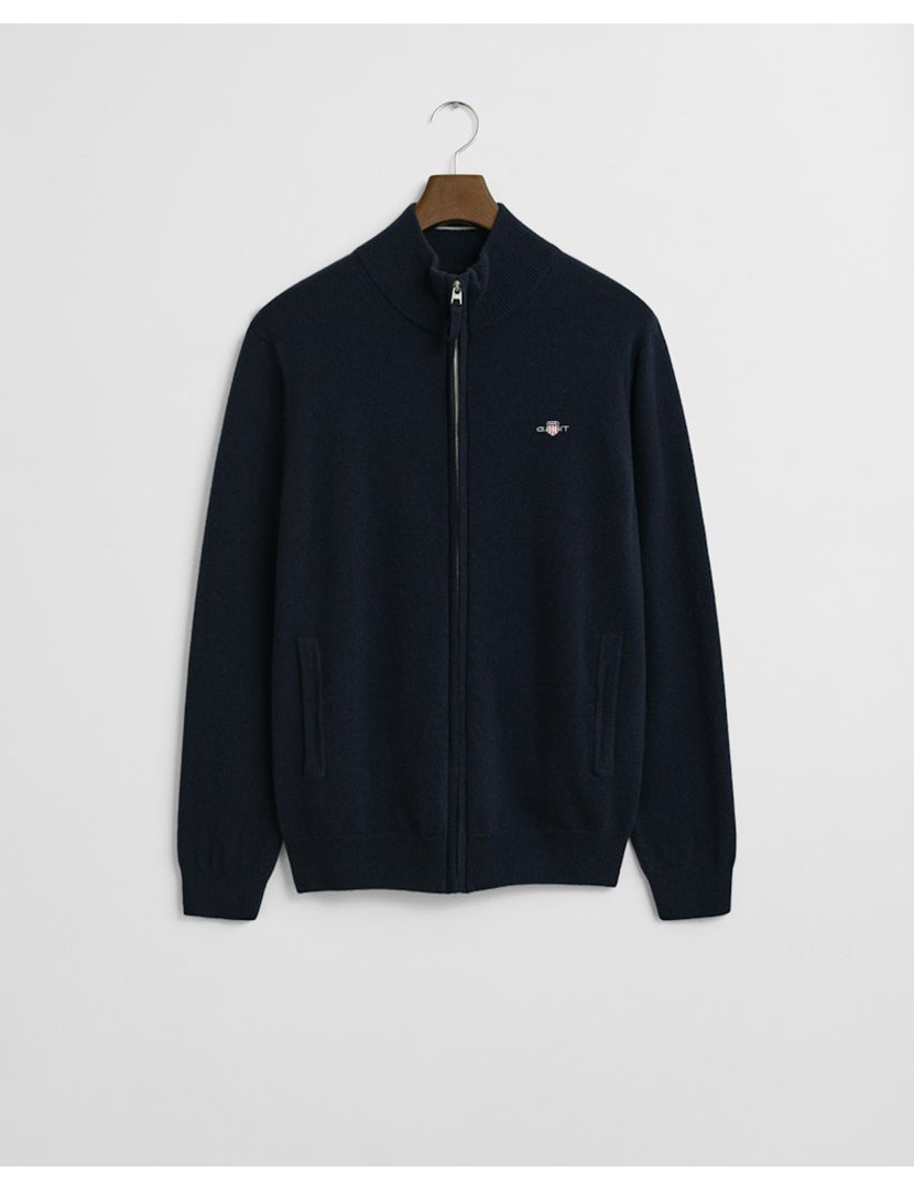 Blue Zip Cardigan