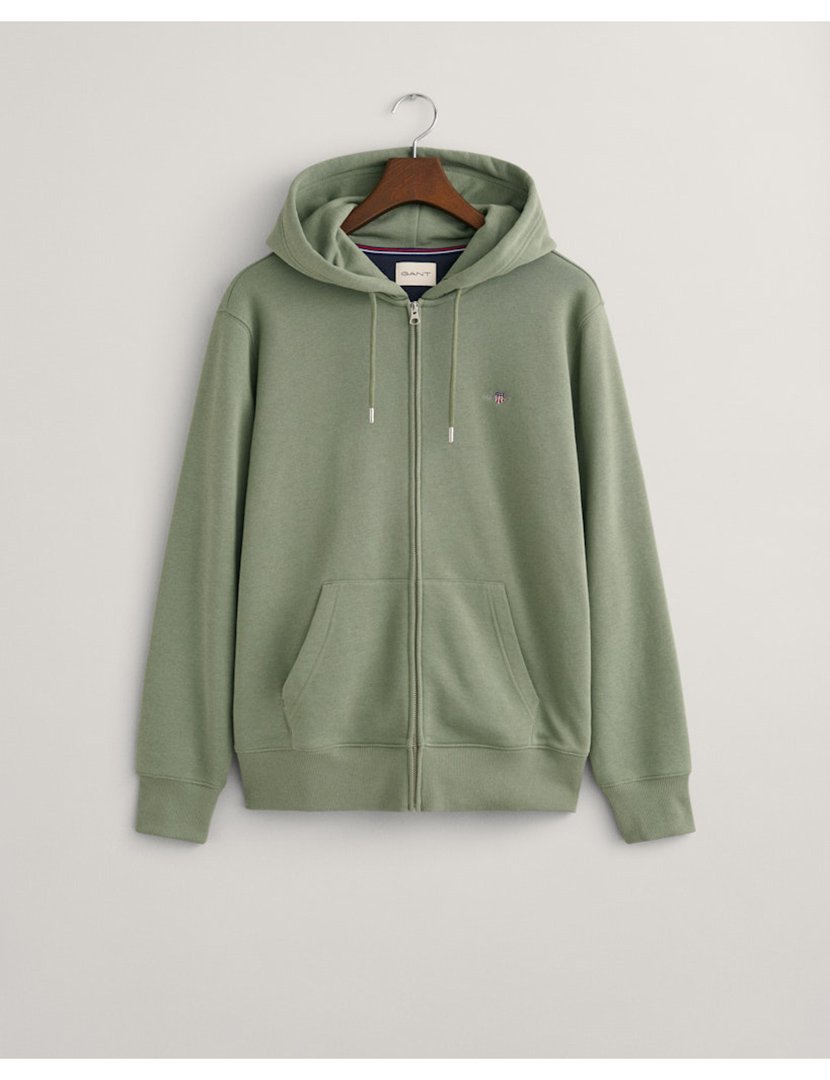 Sweatshirt com fecho Reg Shield Verde