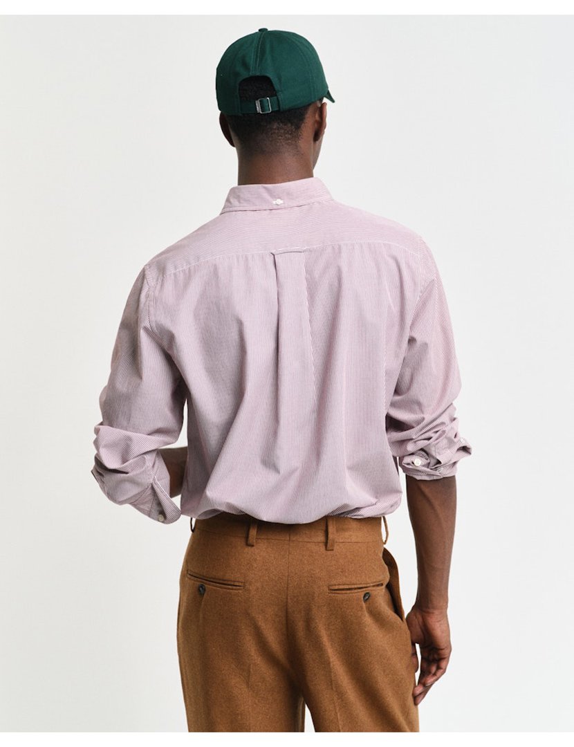 Camisa de manga comprida clássica banker Rosa