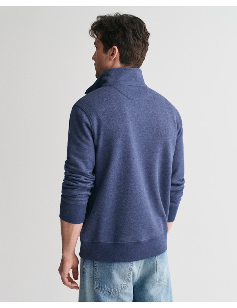Sweathsirt half zip Azul