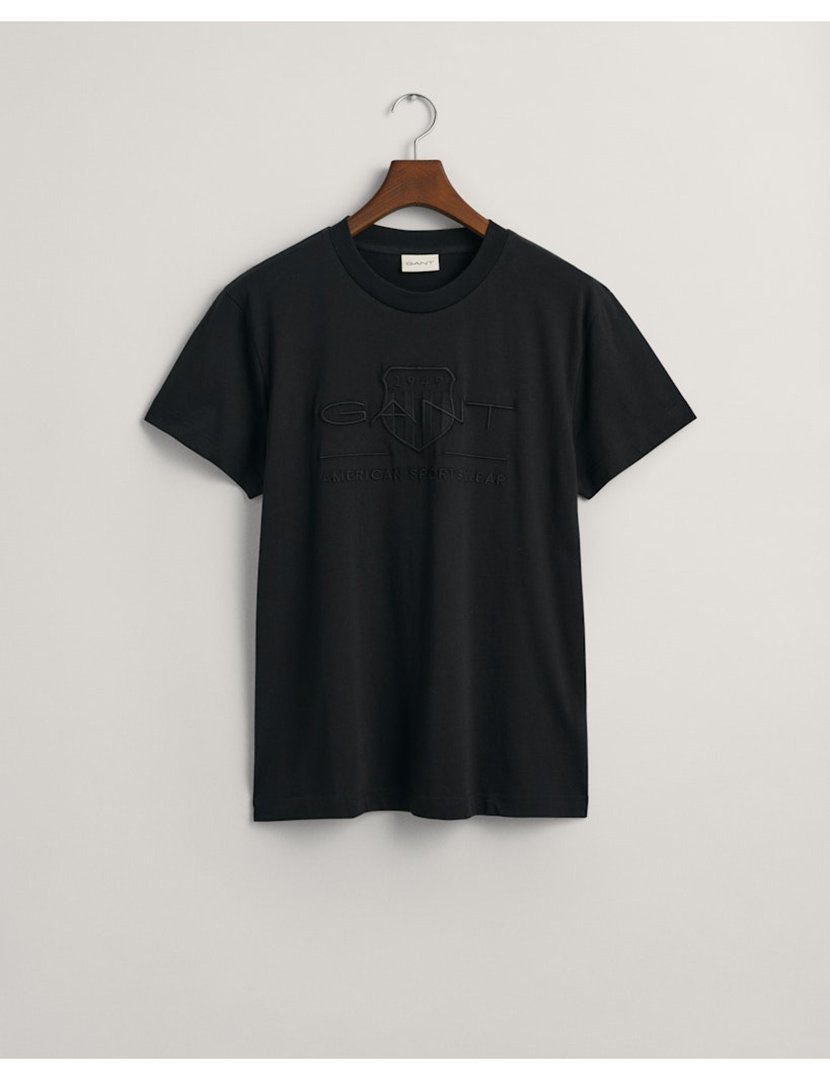 T-shirt Tonal Shield Preto