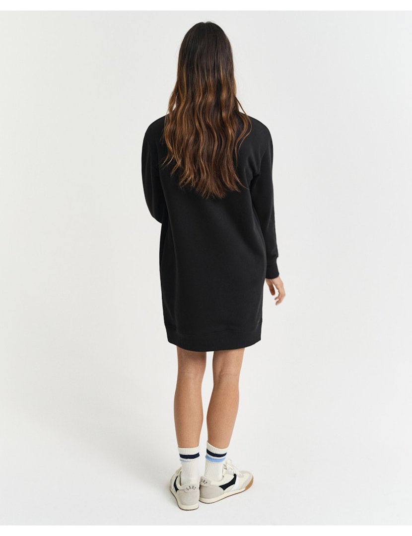 Vestido de malha mini Preto