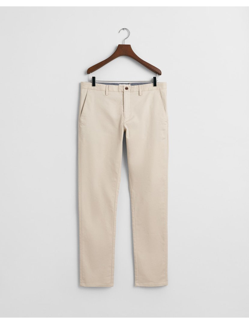 Calças Chino Slim Bege
